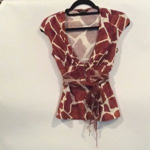 Giraffe Print Summer Top
